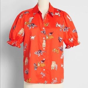 Modcloth Cat Blouse | Size 3x